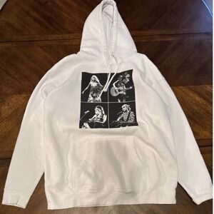 Taylor Swift The Eras Tour White Hoodie‎ XL Concert Merchandise |P1